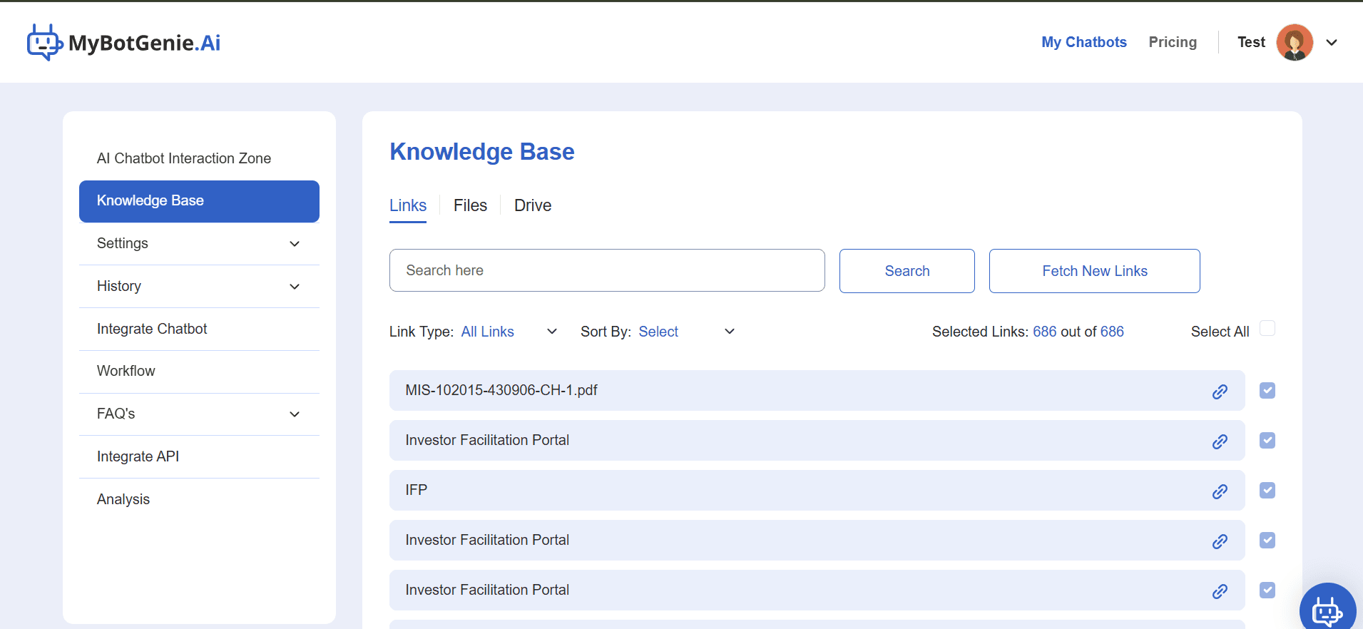 MyBotGenie — screenshot 2